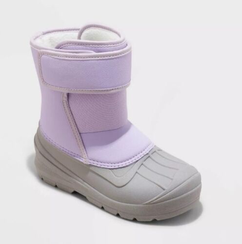 Kids' Elia Winter Boots Purple - Cat & Jack - SIZE 4 - Picture 1 of 4