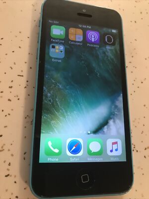 Apple - iPhone 5c 16GB ブルー au Apple iPhone 5C 16GB Blue GSM Unlocked | Rare iOS 8 (8.4