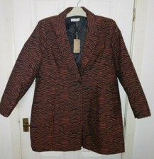 Gallery Assorted Women Zebra Coat/ Blazer Size 18