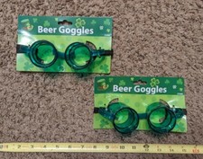 Lot of 2 Irish Mug Beer Goggles Costume PARTY GLASSES St Patricks Day Novelty