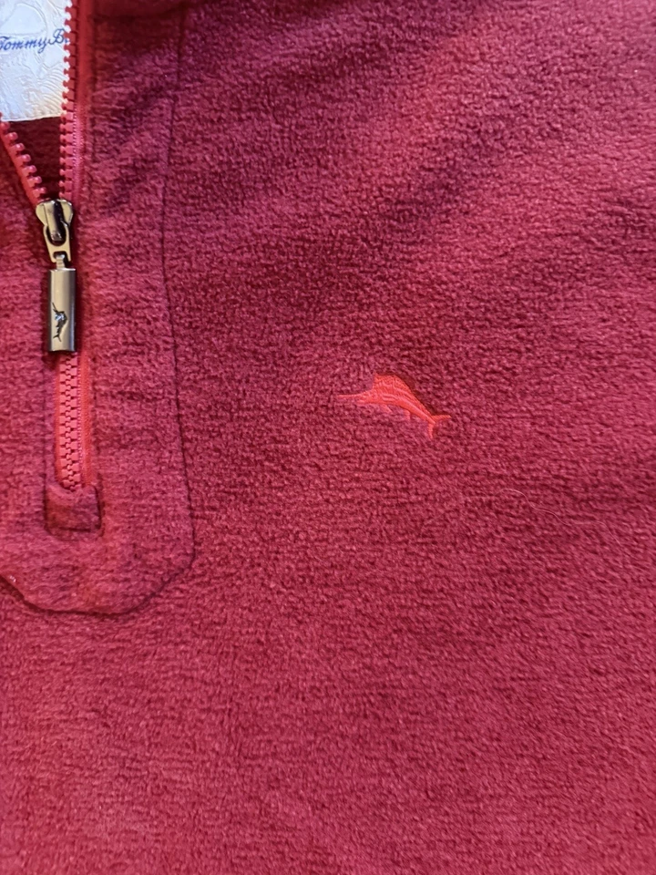 TOMMY BAHAMA Men's Fleece 1/4 Zip Pullover Sweatshirt 3XLB Big and Tall - Image 2 of 4