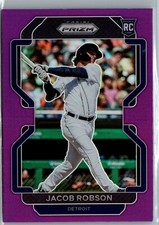 2022 Panini Prizm - Jacob Robson #60 Purple Prizm (RC)