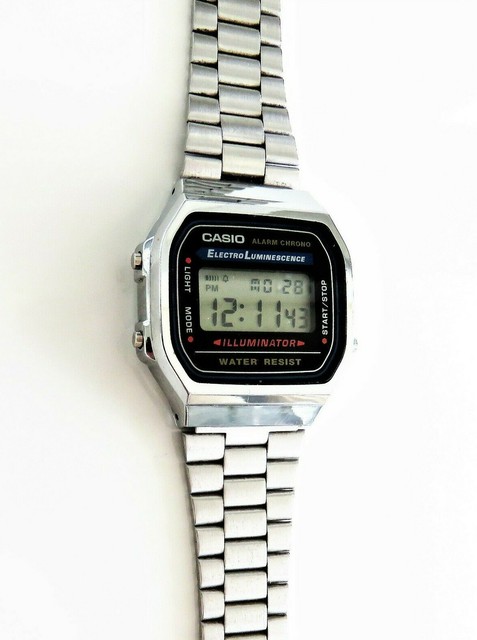 casio a168 blue