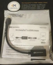 Cable Matters Mini DisplayPort to 4K HDMI Adapter in Black   New
