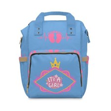It's A Girl Multifunctional Diaper Backpack IAG2