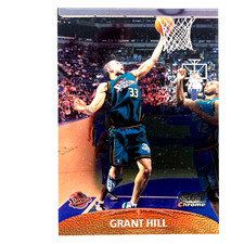 Grant Hill 1999-00 Topps Stadium Club Chrome Card #40 NBA Detroit Pistons