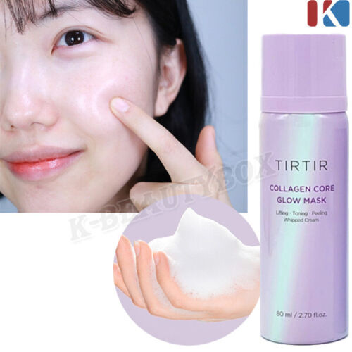 TIRTIR Collagen Core Glow Mask 80ml Non Wash Off Lightning Toning Whipped Cream - Picture 1 of 12