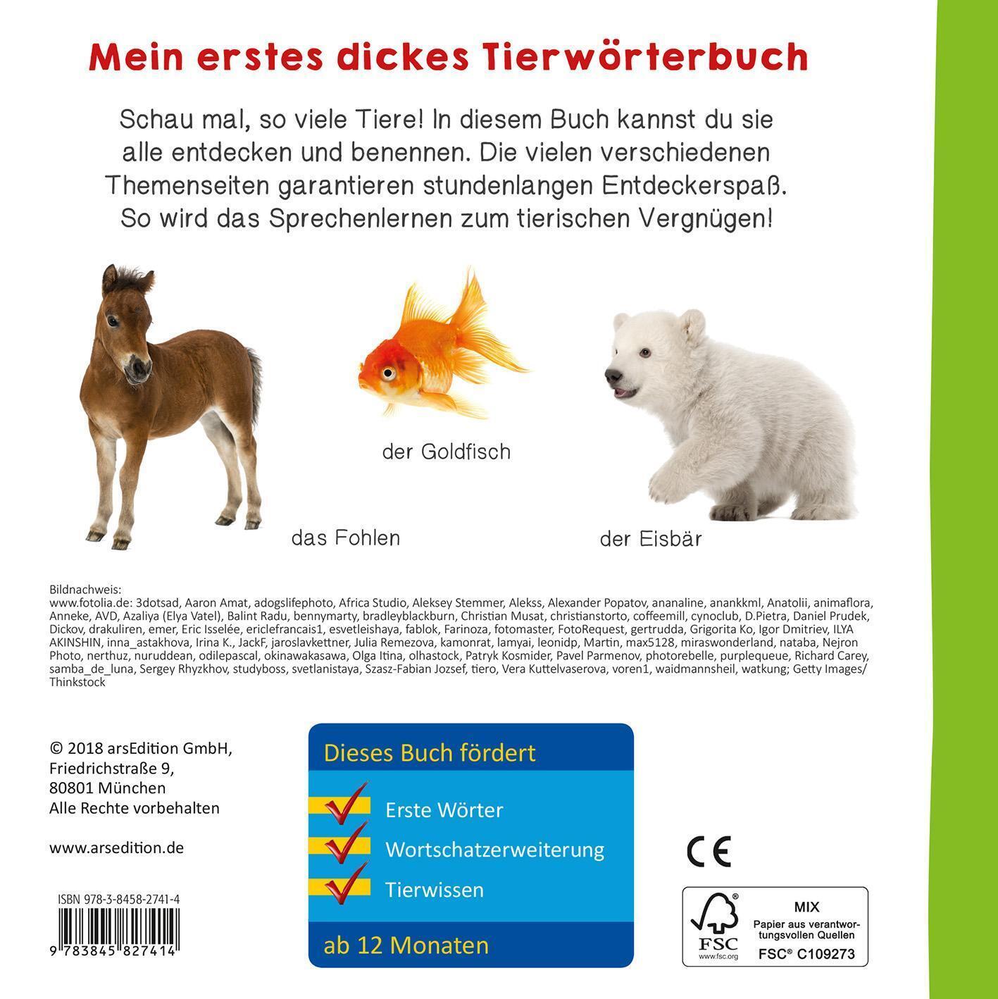Thumbnail - Meine Ersten 100 Tiere | Foto-wörterbuch | Buch | Pappebuch | 40 S. |