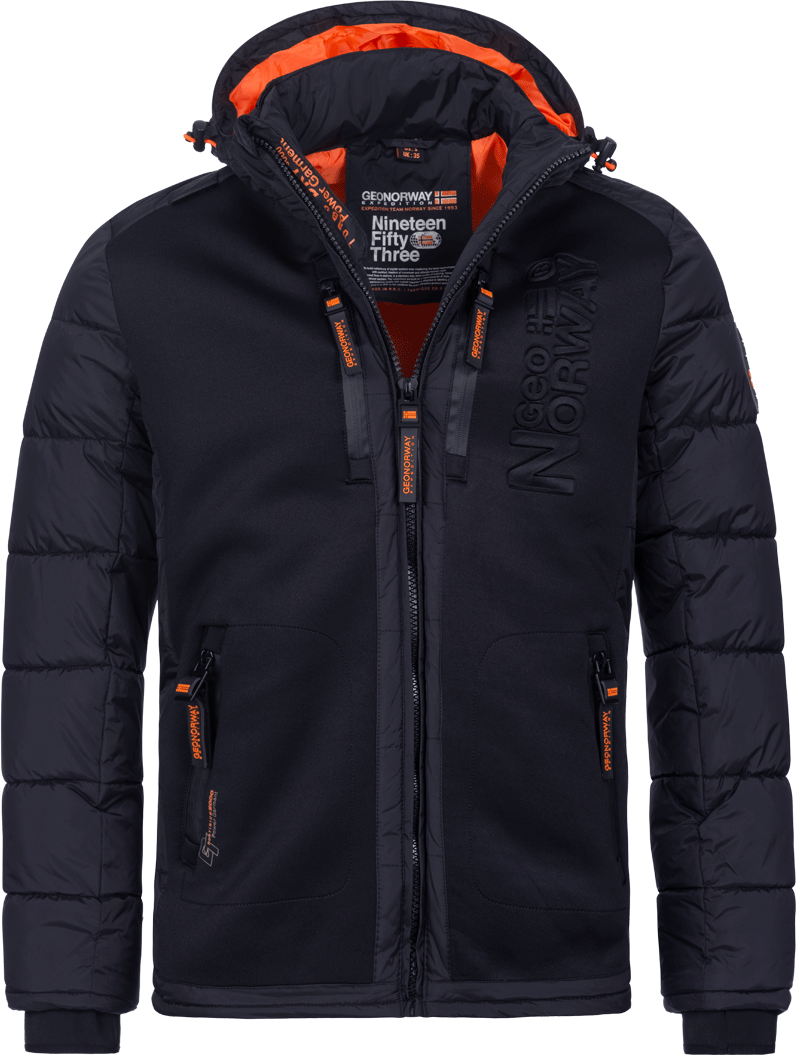 Geographical Norway Warm Men's Winter Jacket Quilted Jacket Parka - Main Image