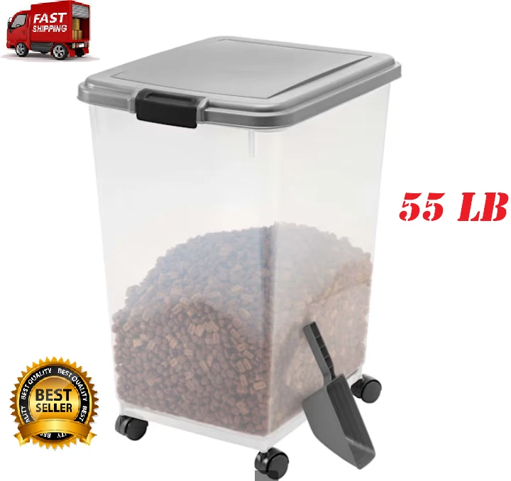 55 lb top dog food container