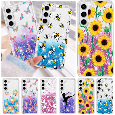Pretty Liquid Bling Glitter Case Cover For Samsung Galaxy A15 A25 A54 S24 S23 FE