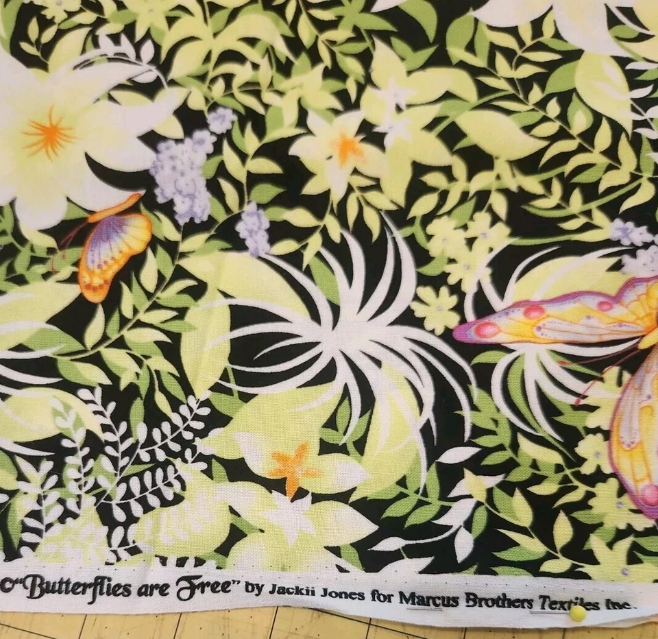 Butterflies Are Free de Jackii Jones para Marcus Brothers 1 yarda X 44" Foto 4 de 4