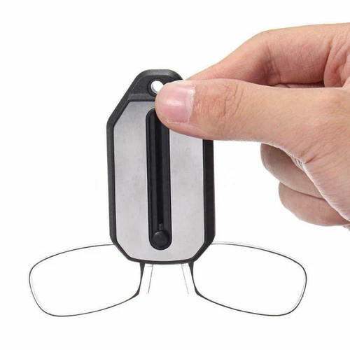 Mini Tragbare Unisex Faltbare Clip Nase Lesebrille mit Schlüsselanhänger2.0 2.5 - Bild 6 von 13