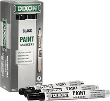 Dixon Industrial Paint Markers, Valve Action Medium Tip, 12-Count, Choose Color