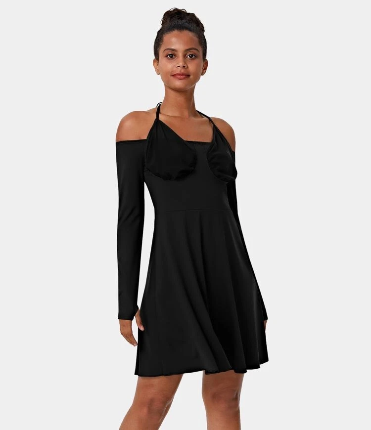 Shoulder hole cheap dress