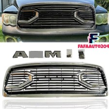 For Ram 1500 2002 2003 2004 2005 Front Grille Chrome Grill With Accessories