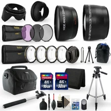 48GB Top Accessory Kit for Nikon D3200 Digital SLR Camera