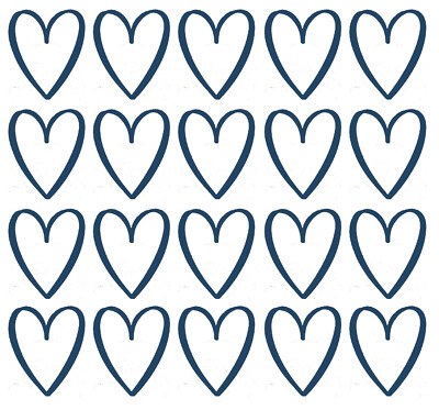 20 x Herzförmige Aufkleber Basteln Scrapbooking Kartenbasteln Wand Spiegel Fenster