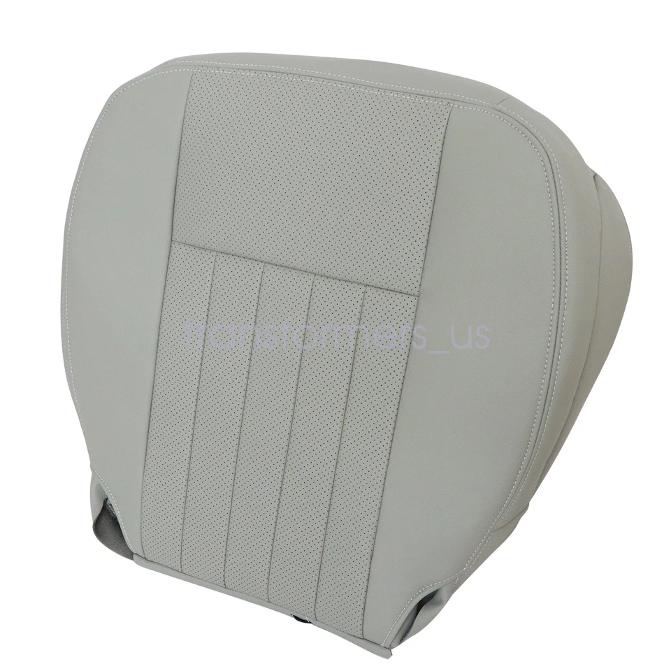 Cubierta de asiento de cuero perforado gris para parte inferior del conductor Lincoln Navigator 2003-2006 Foto 4 de 4