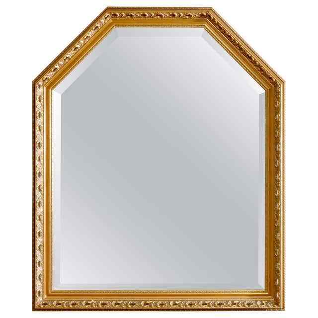 Vintage Large Continental Style Giltwood Wall Mirror, 20th Century