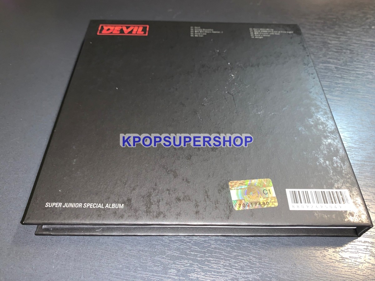Super Junior Special Album Devil CD Photobook Donghae Photocard