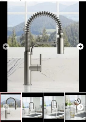 Kohler R43211 Provo Semi-Pro Commercial Look Pull Down Kitchen Faucet Stainless