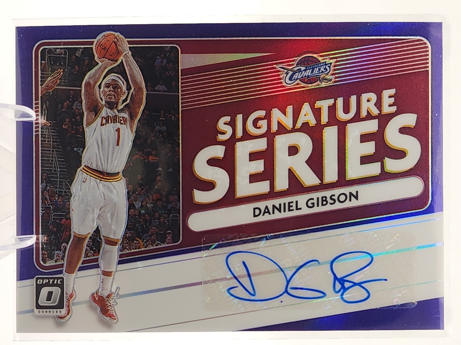 Daniel Gibson | 2020-21 Donruss Optic #SS-DGI Signature Series Purple Prizm