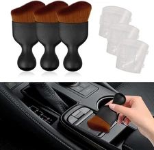 3PCS Car Interior Cleaning Brush Automotive Interior Dusting Brush Soft Bristles