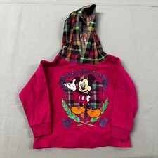 Vintage 90's Mickey's Stuff for Kids Pullover Longsleeve Hooded Shirt Sz 4T