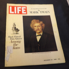 Life Magazine December 20 1968 - Mark Twain Portrait by Charles Noel Flagg