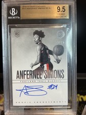 2018 Panini Encased Anfernee Simons ROOKIE AUTO /75 #117 BGS 9.5 GEM MINT