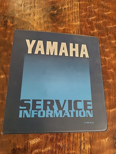 Vintage Yamaha Service Information 7 Ring 2" Spine Binder LIT-10501-01-80 - Picture 1 of 5