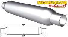 Magnaflow 18125 Muffler - Glass Pack - 2-14 In Center Inlet - 2-14 In Center Magnaflow 18125 Muffler - Glass Pack - 2-14 In Center Inlet - 2-14 In Center