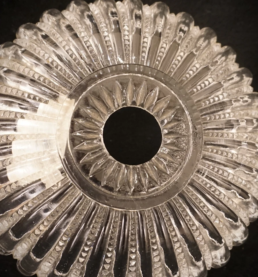 Antigua araña de repuesto de prisma bobeche de cristal Baccarat Portieux 7" Foto 4 de 4