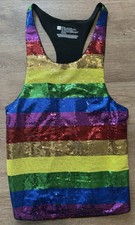 Target Brand Women’s Mini Dress Rainbow Sequin NWOT Size XS Pride PERFECT!