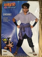 Naruto Shippuden SASUKE Costume Cosplay Child L - New