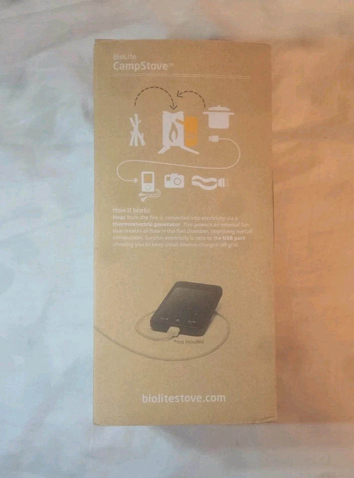 BIOLITE FOGÃO A LENHA FOGÃO USB CARREGAMENTO ACAMPAMENTO/ACAMPAMENTO FOGÃO NOVO - Imagem 3 de 4