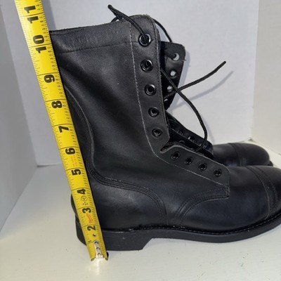 Vintage 88 Black 10.5 Leather Combat Boot COVE Military Steel-toe BILTRITE NWOB Vintage 88 Black 10.5 Leather Combat Boot COVE Military  main image 4