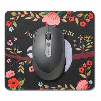Mauspad Klein 18 x 16 cm Mauspad Mini Bunt Mousepad mit Motiv Niedliches Faul...