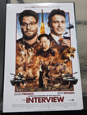 SETH ROGEN SIGNED THE INTERVIEW 12X18 POSTER JSA COA!!!