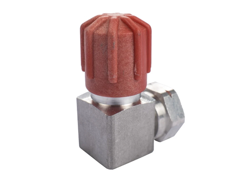 Válvula circuito aire acondicionado PORSCHE 964 944 alta presión 90° ROJO 92857396503 Foto 2 de 4