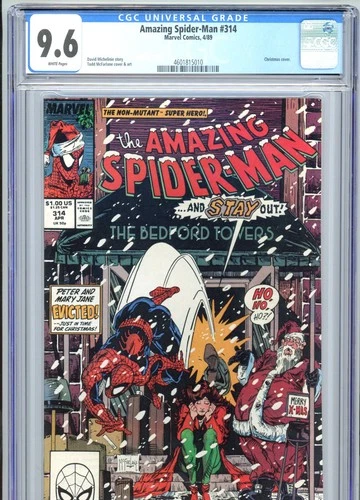 Amazing Spider-Man #314 CGC 9.6 White Pages McFarlane Art Marvel Comics 1989