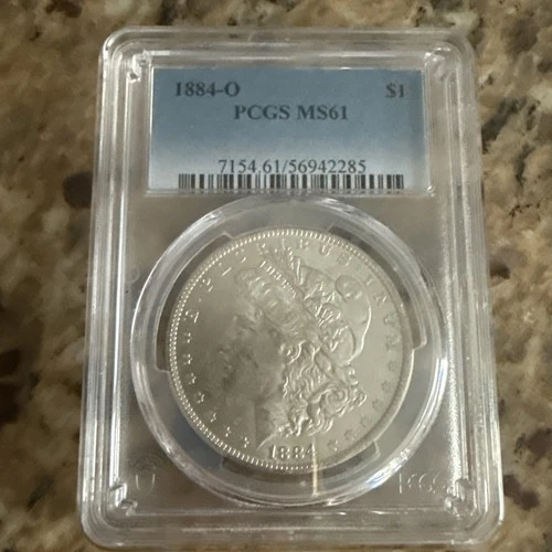 1884-O MS61 PCGS New Orleans Mint Morgan Silver Dollar