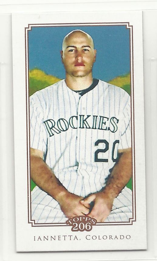 2010 Topps 206 Mini Polar Bear  Chris Iannetta 12