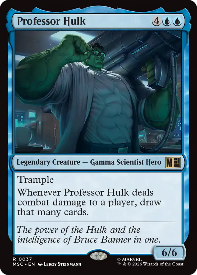 MTG Professor Hulk [Marvel Super Heroes Commander] Near Mint Magic