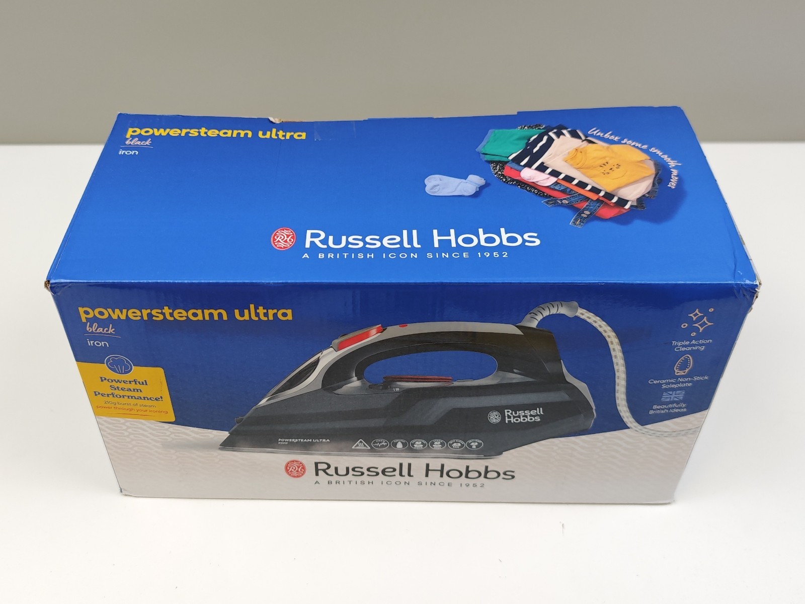 (READ) Russell Hobbs Powersteam Ultra 3100 W Vertical Steam Iron 20630 - Black