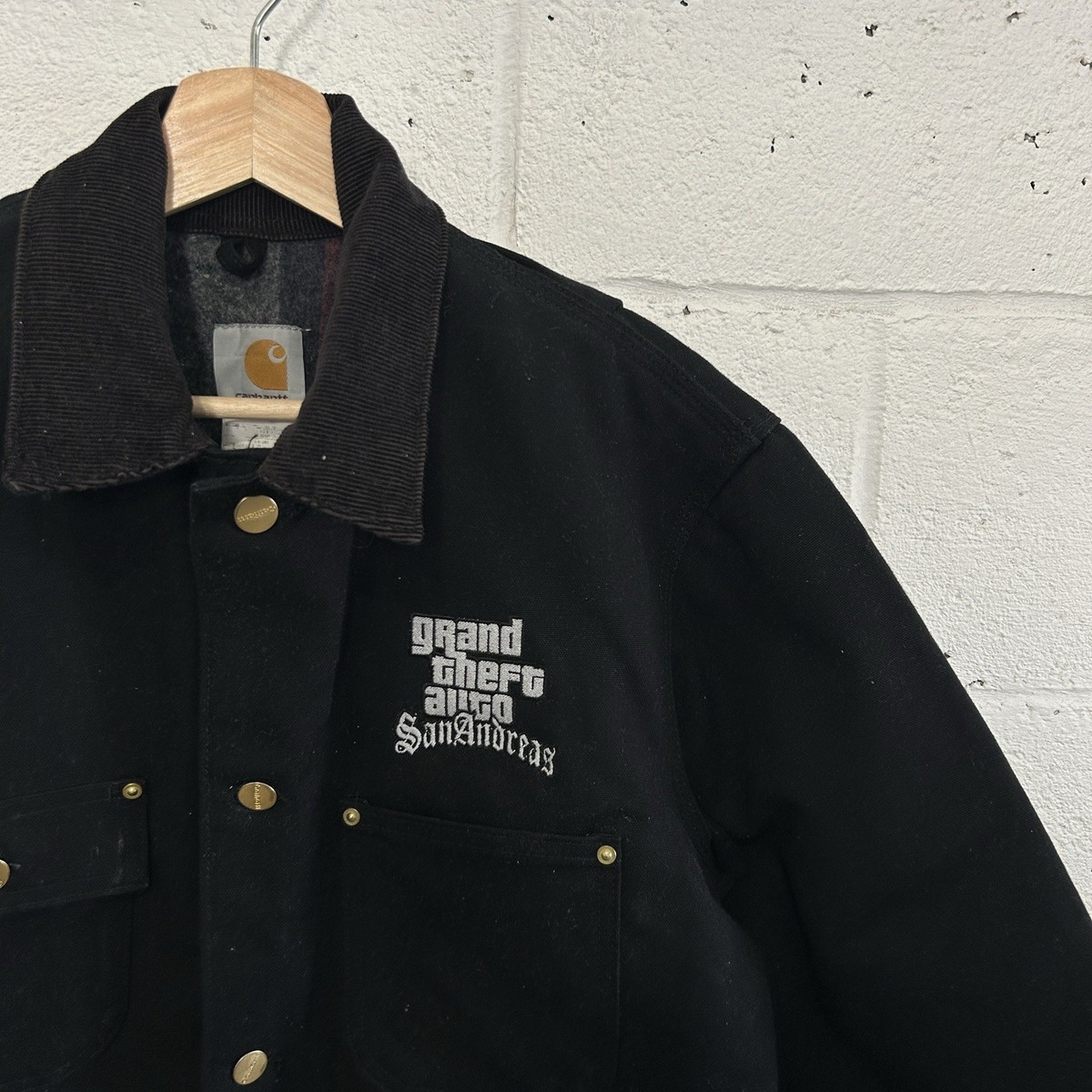 〈襤褸〉80s メモリアルCarhartt Chorecoat Vintage Carhartt X Rockstar Games GTA San Andreas Chore Coat