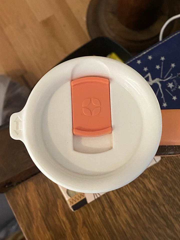 Taza de viaje aislada al vacío Ello Campy a prueba de fugas tapa deslizante cómoda mango de corcho Foto 3 de 4