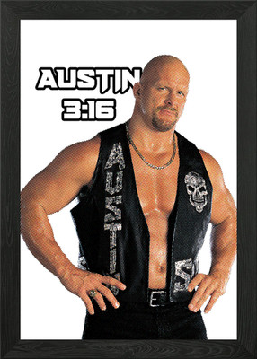Stone Cold Steve Austin gerahmtes Wandbild Poster Leinwanddruck Bild