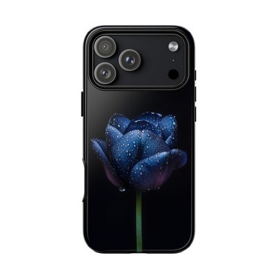 Phone Ink - iPhone/Galaxy/Pixel | Slim Tough Case - Night Tulip Flower